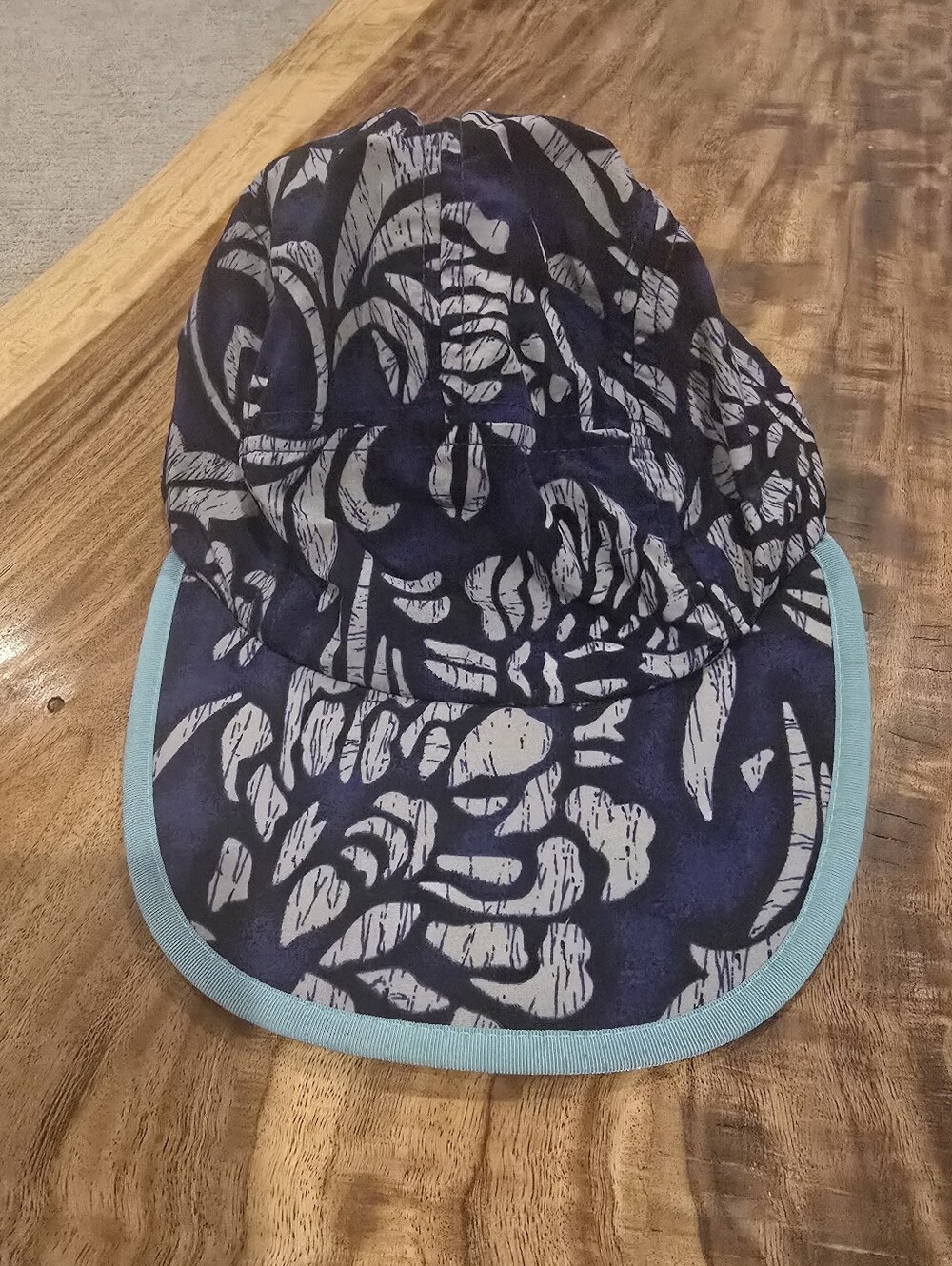 Vtg Patagonia Spoonbill Cap Batik Floral Pattern